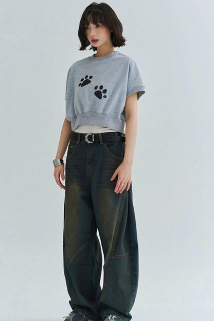 Gravity Mark Crop Top + Shorts