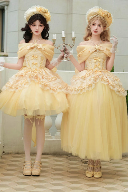 Flower Sweet Mesh Corset Lolita Setup