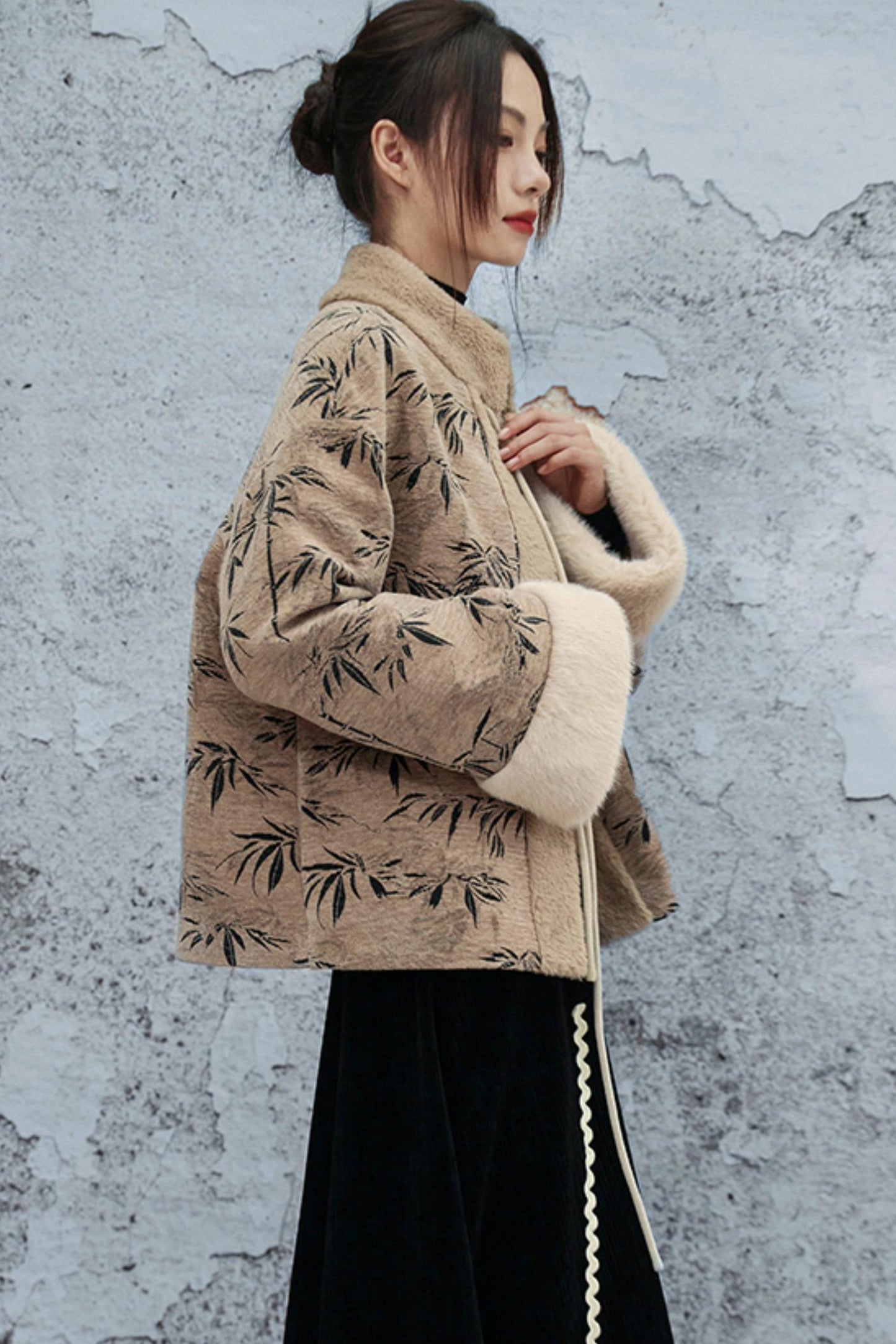 バンブーリーフウールンコート