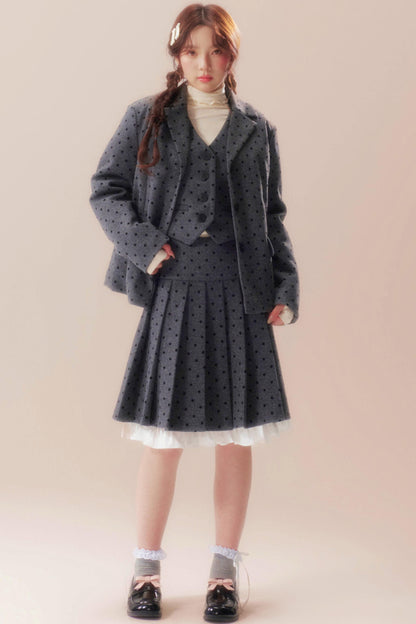 Soft A-line Riverside Pleated Skirt