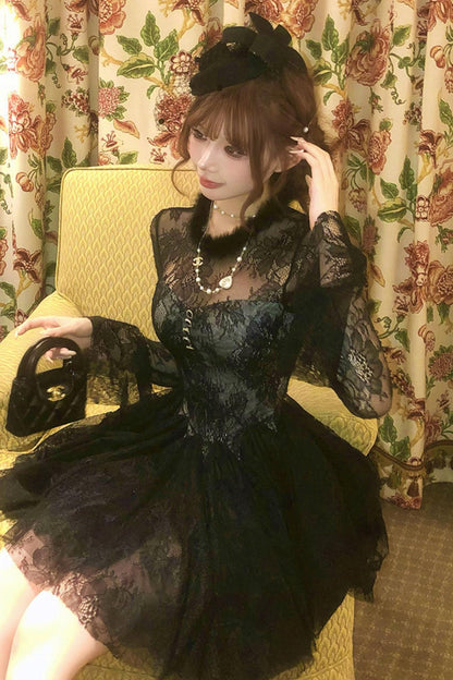 フレンチエレガンスフィッシュテールドレス