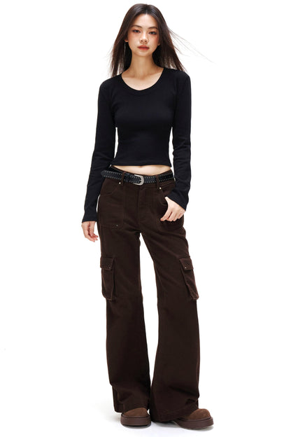 Cashmere Velvet Slim Sweater