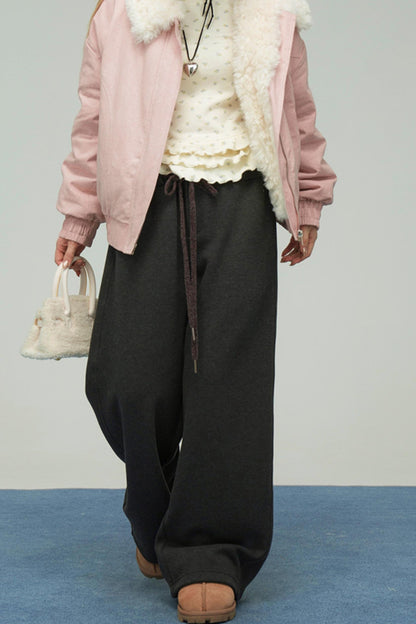 ギャラクシーグレーニットスウェットパンツ