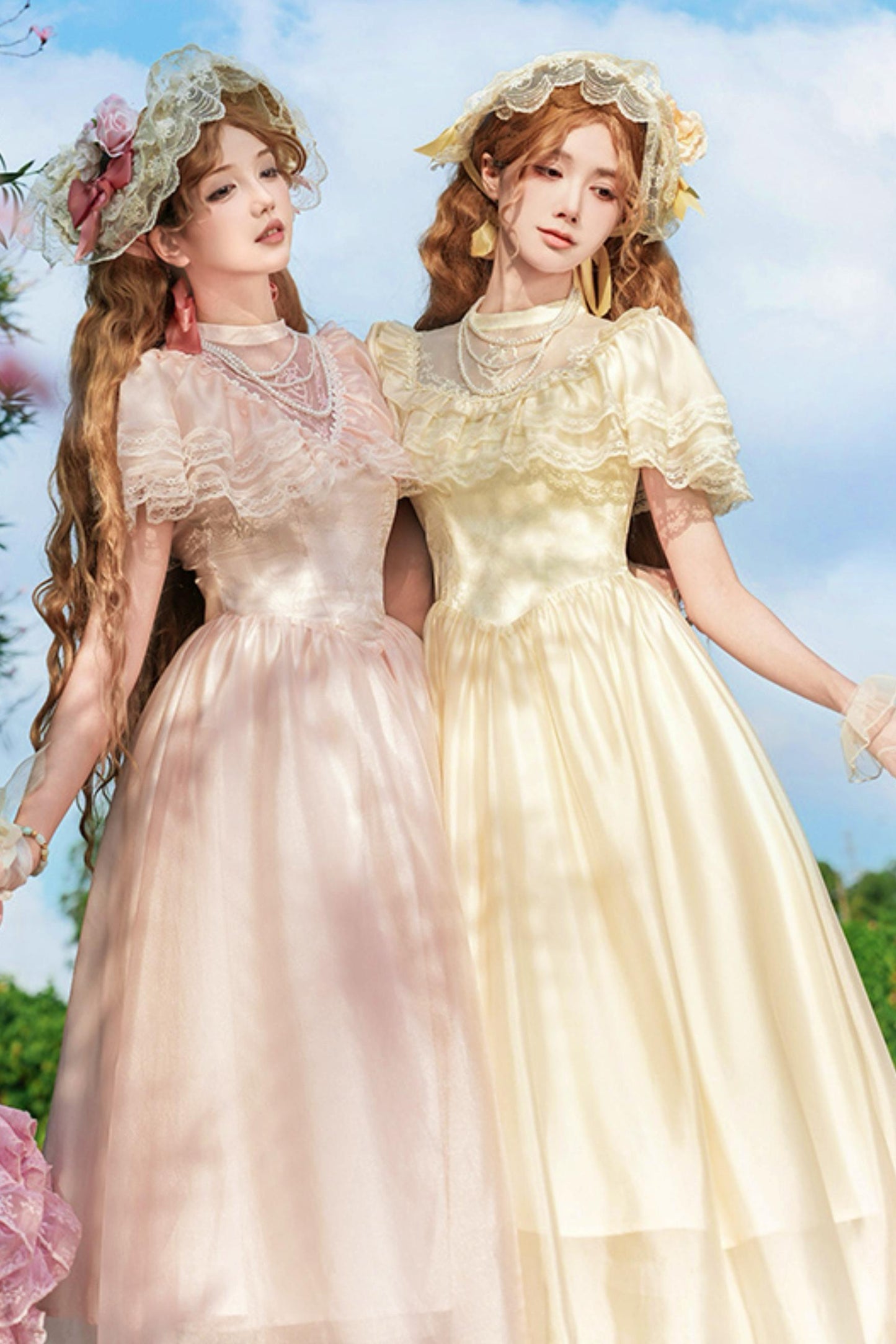 ツインエドワードカラーロリータドレス