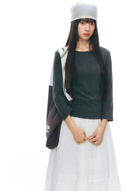 Cut-Out Design Slim Top