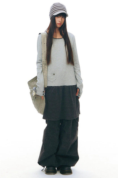 レトロワークウェアルーズパンツ