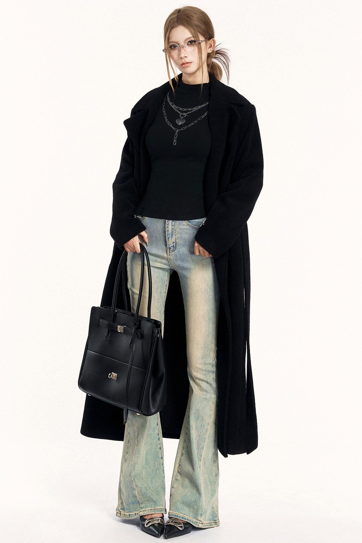 Spice Girl Chain Print High Neck Top