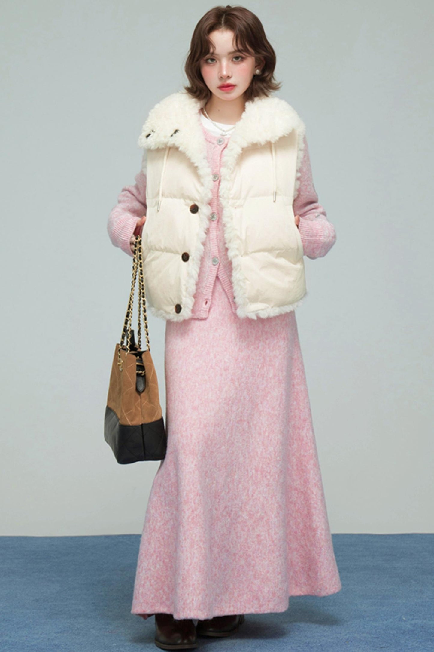 スウィートジャカードニットカーディガンセット