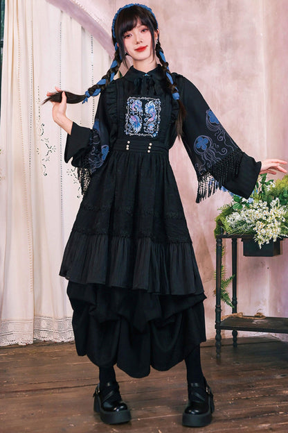 Embroidered Lace Overskirt