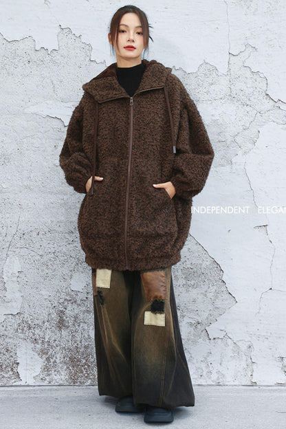 Popcorn lantern sleeve jacket