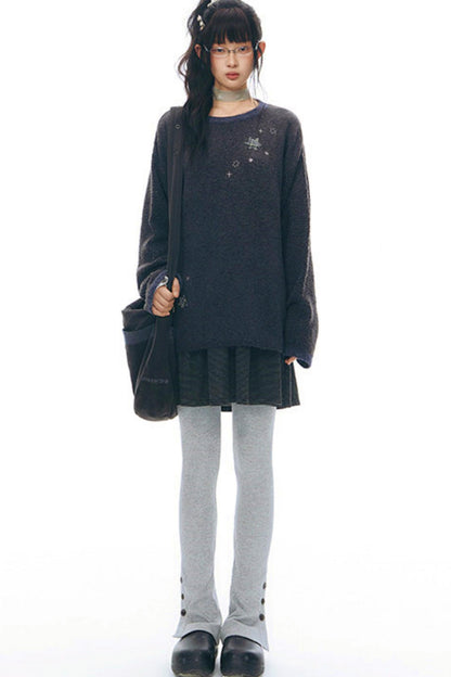 スリムスリットヘムレギンス