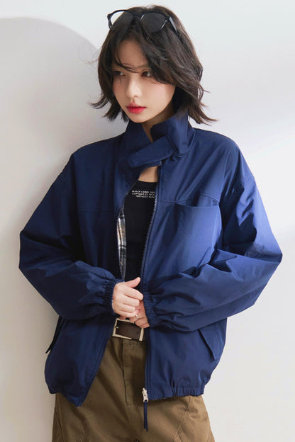 ダブルサイドスタンドカラージャケット