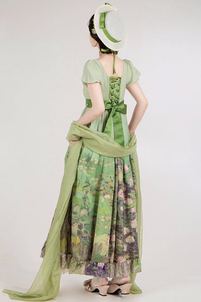 クラシックシフォンローズドレスセットアップ