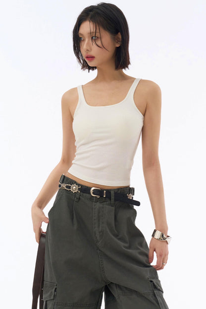 Slim-cut Stretch Tank Top