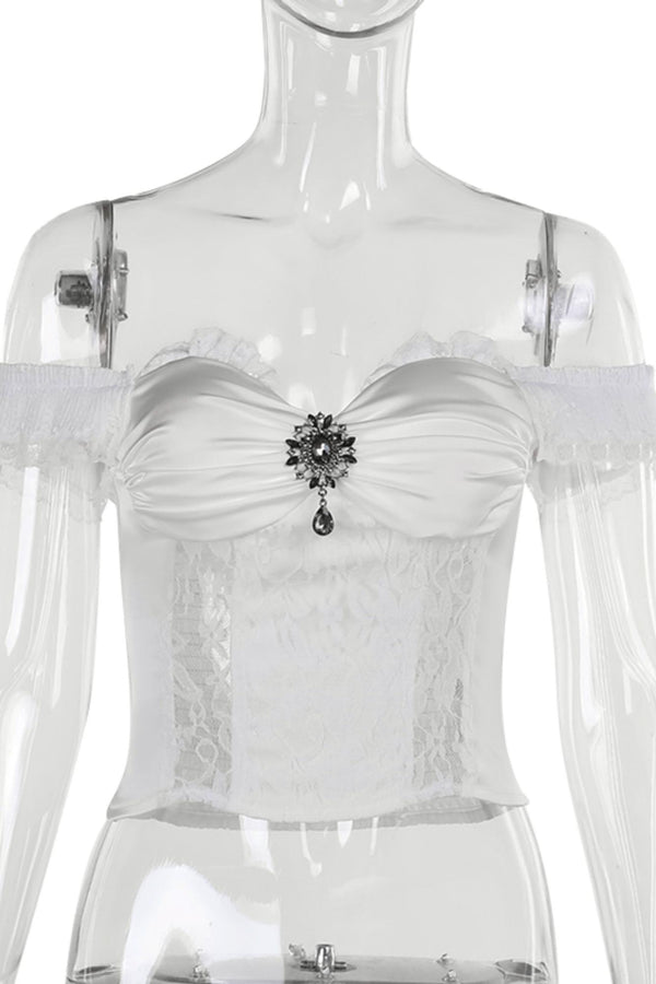 Ghost Dress Set One Shoulder Top Setup