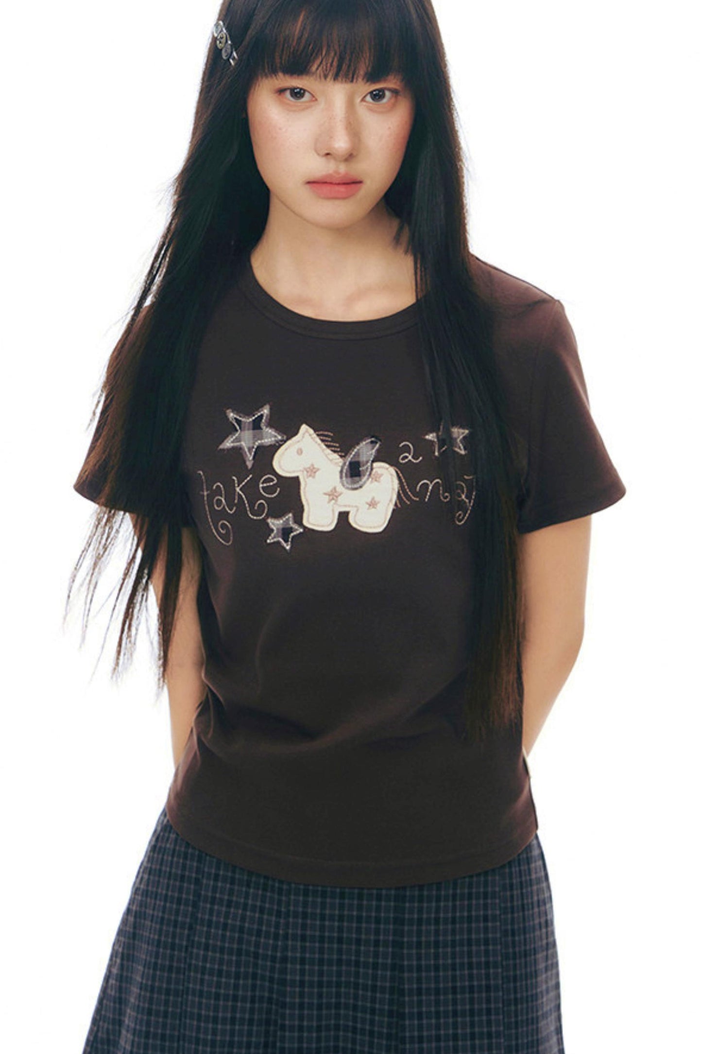 ポニーパッチデザイントップス