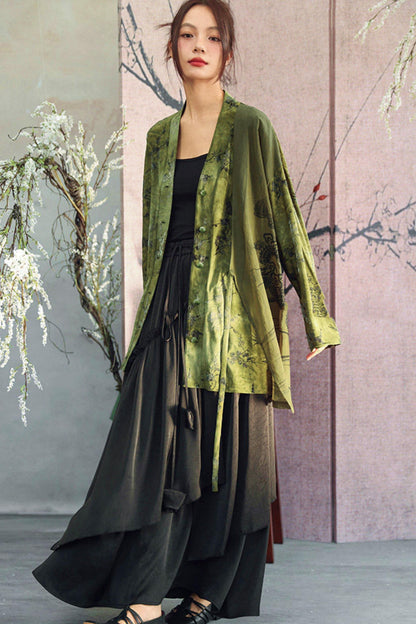 Dark Romantic Satin Skirt