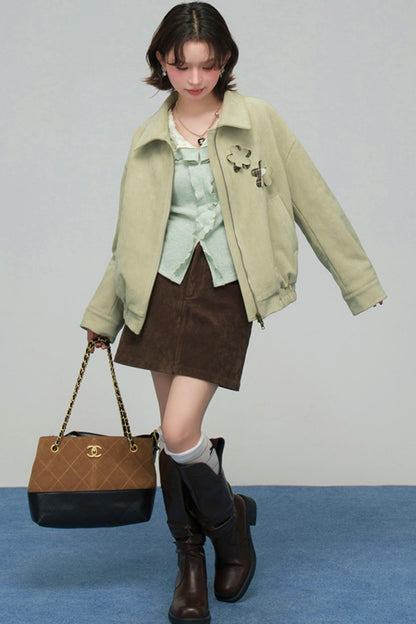 プチレトロパッチワークジャケットセット