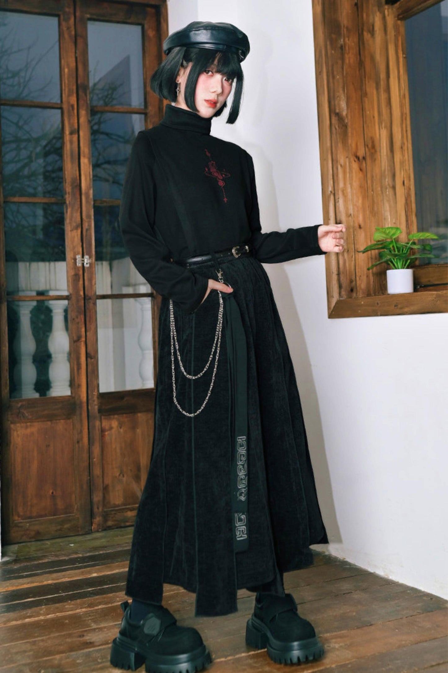 アンブライドチェスハイネックトップス