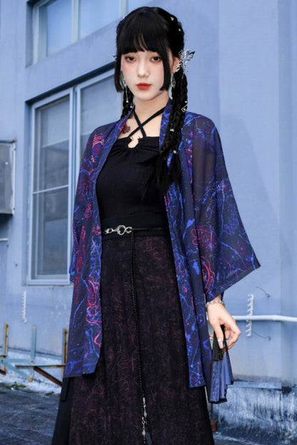 Weaving Life Chiffon Cardigan