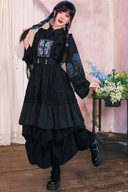 Embroidered Lace Overskirt