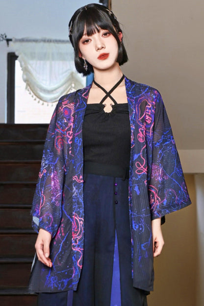 Weaving Life Chiffon Cardigan