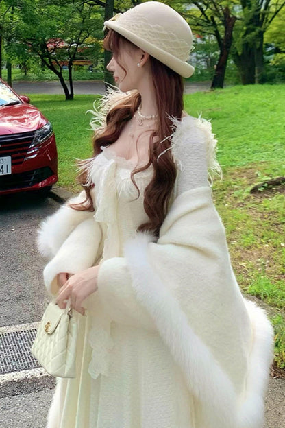 フレンチスイートスリムレースドレス