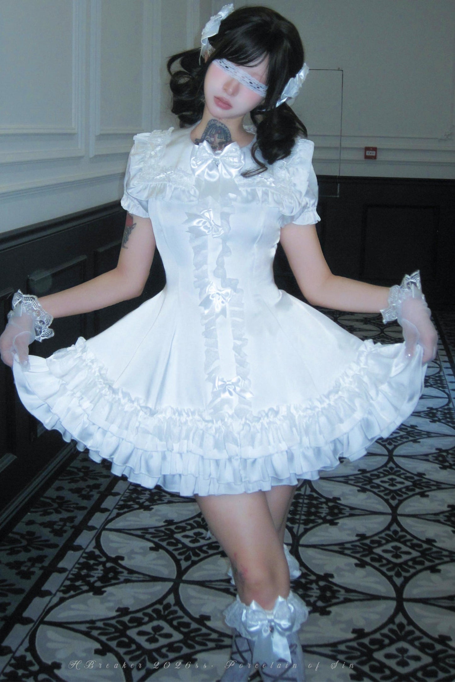 Satin Gothic Witch Dress
