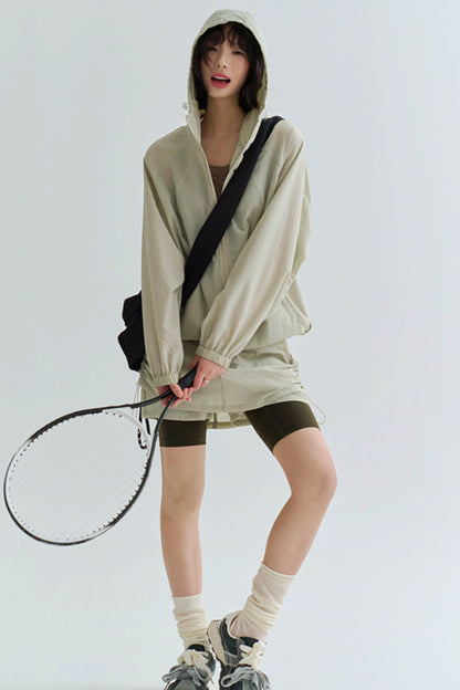Shaka Hood Mode Hoodie + Short Skirt