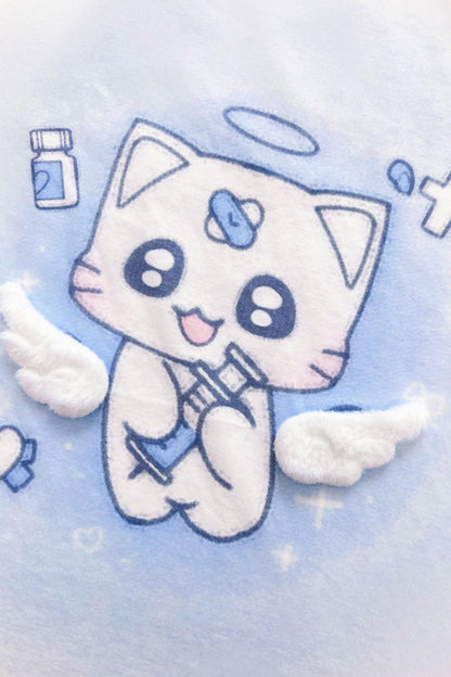 【天使界隈】エンジェルナースキャットTシャツ