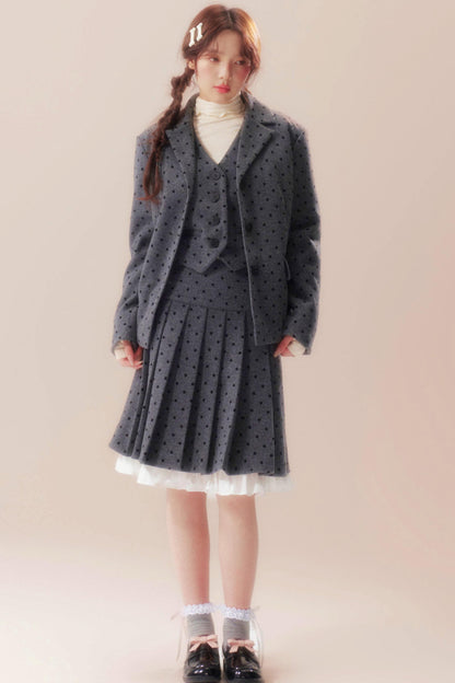 Soft A-line Riverside Pleated Skirt