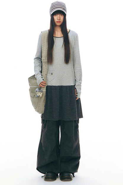 レトロワークウェアルーズパンツ