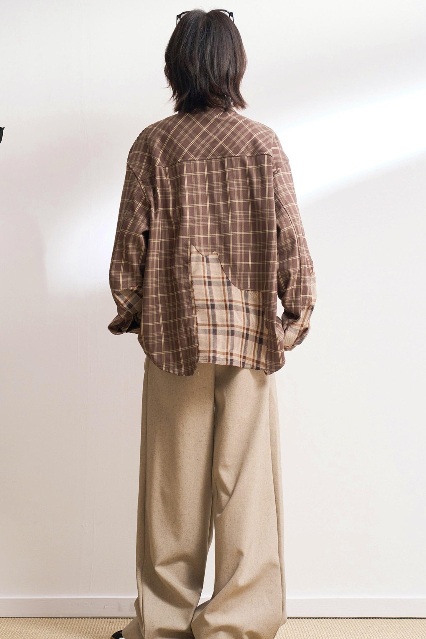 ミニマルワイドレッグソリッドパンツ