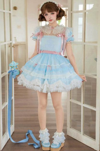 [Vorbestellartikel] Sommer-Karussell-Ballerinakleid + Accessoires