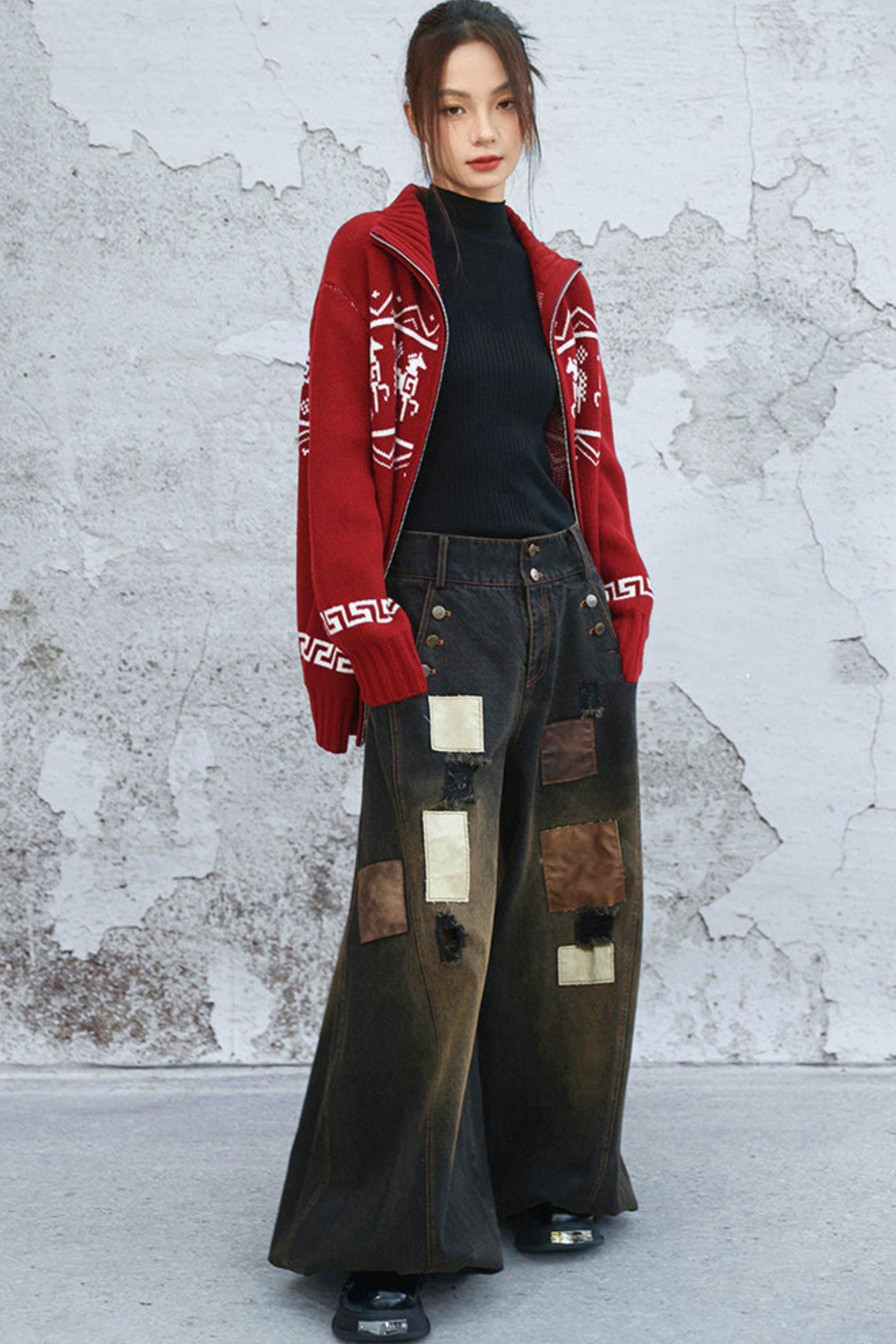 レッドポニーフェアアイルセーター