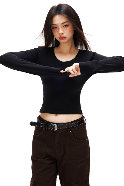 Cashmere Velvet Slim Sweater