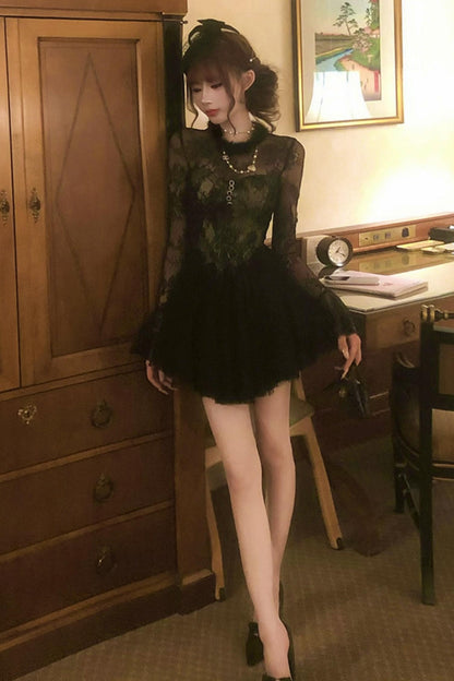 フレンチエレガンスフィッシュテールドレス