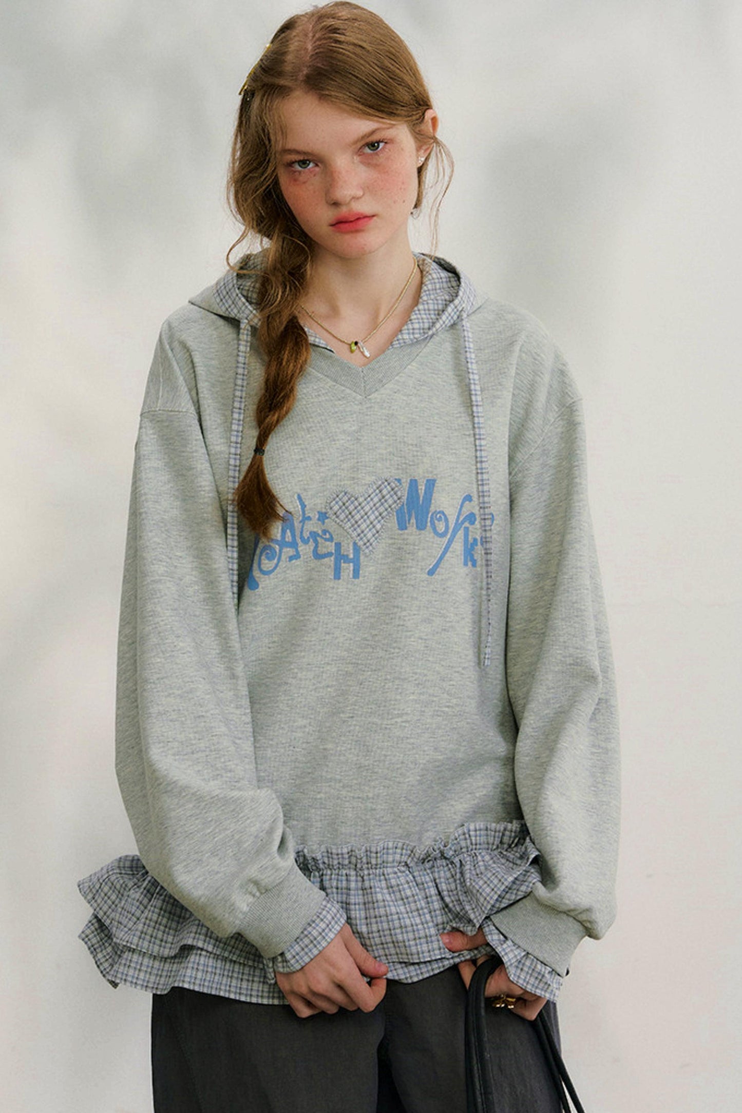 루즈 스위트 후드 스웨트셔츠