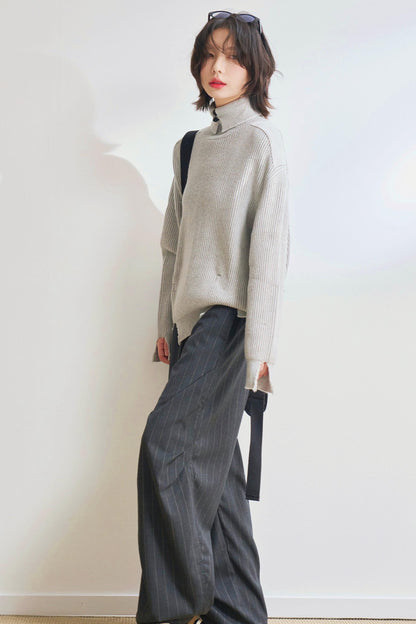 Basic Knit Turtleneck Sweater