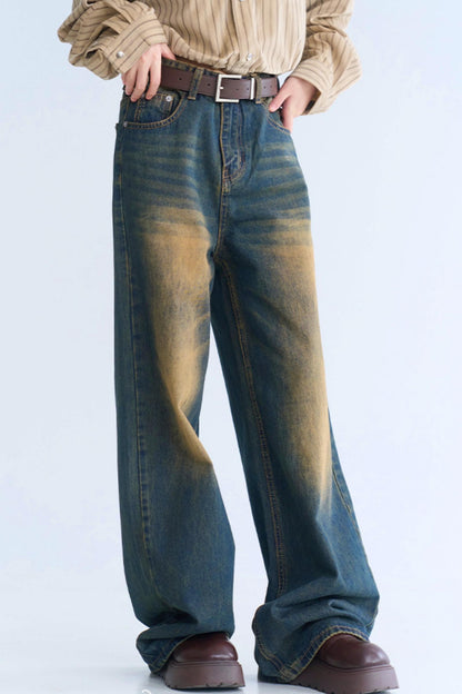 ウォッシュドリラックスフィットジーンズ