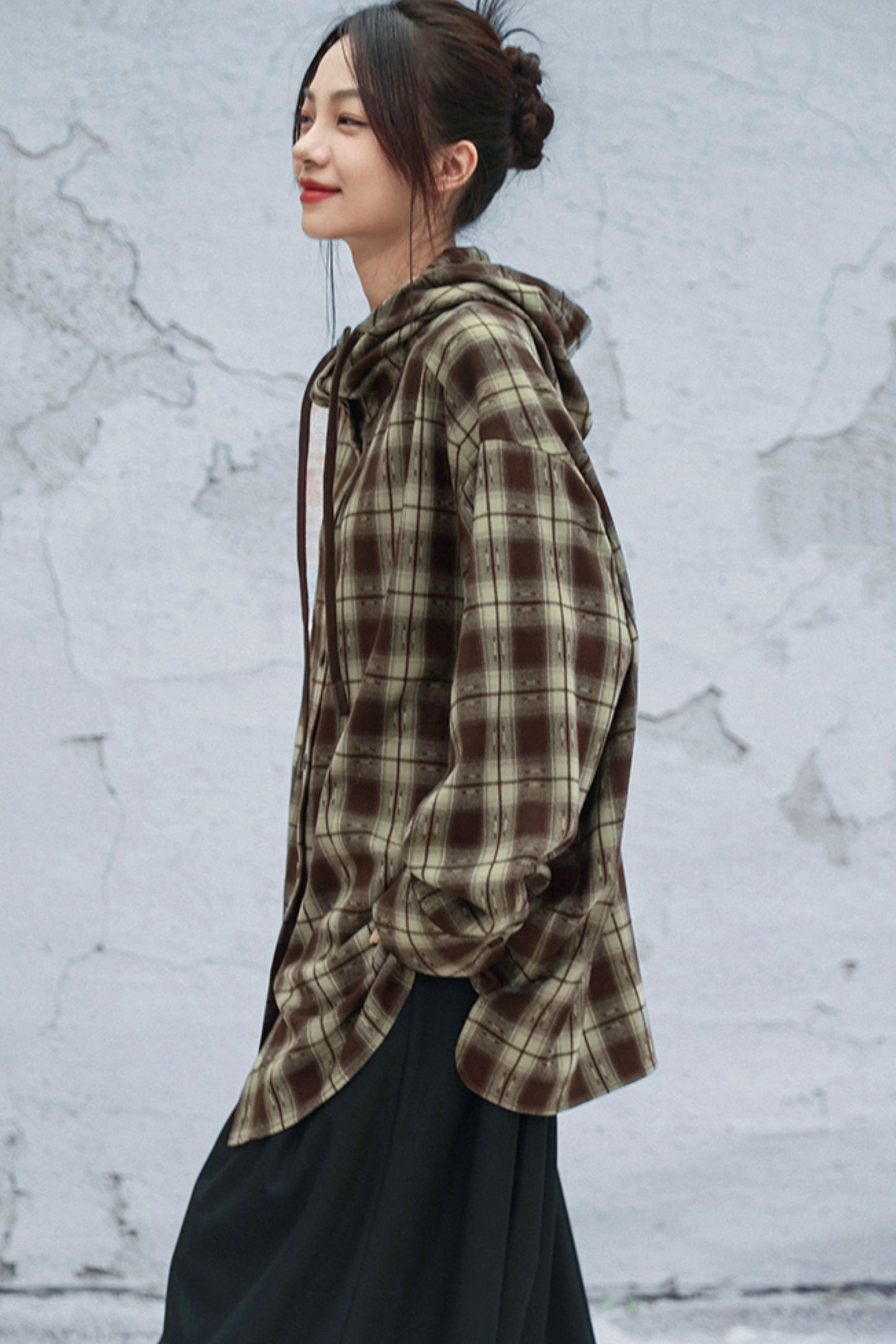 モードフードチェックトップス