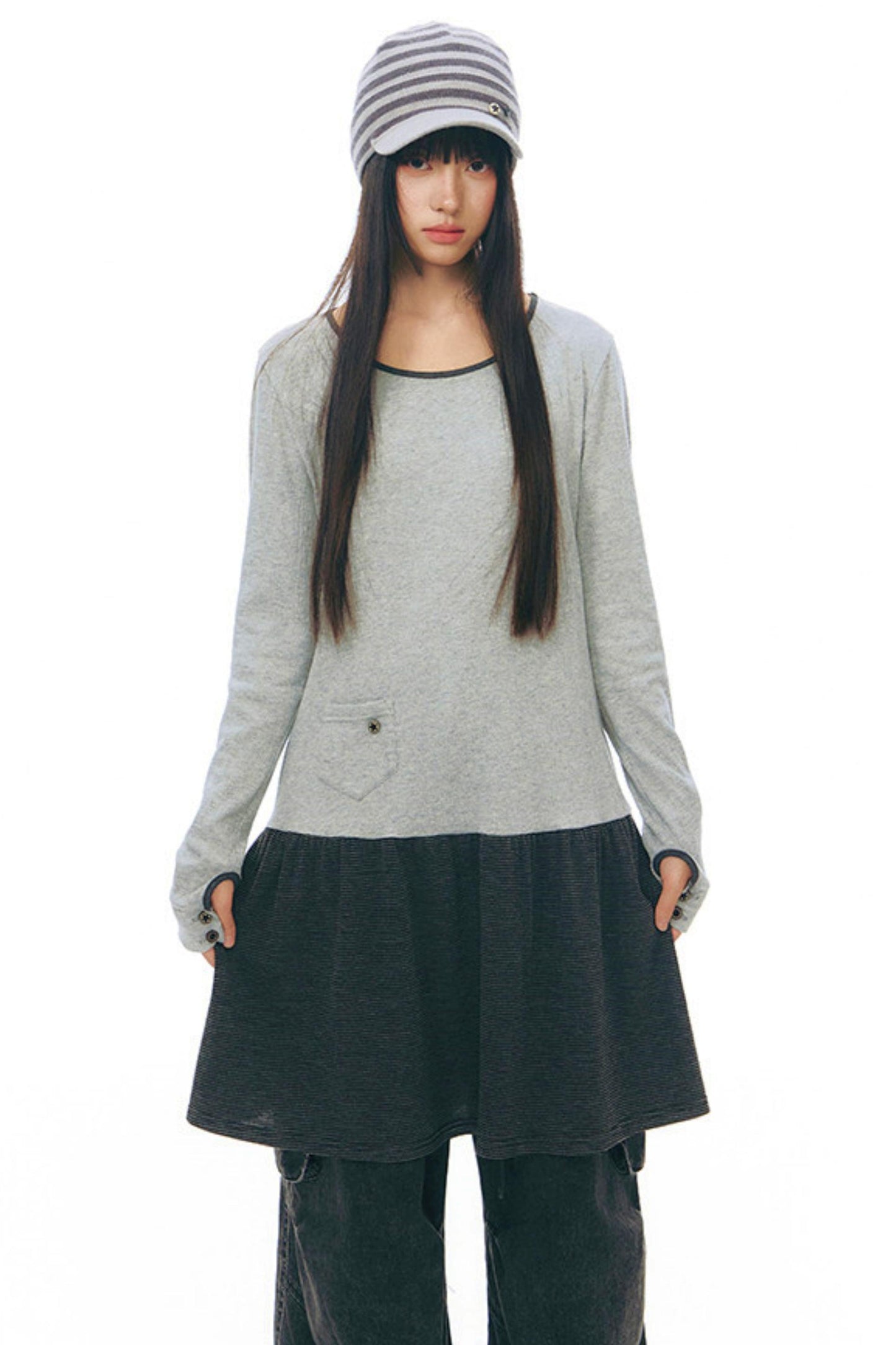 Y2Kロングスリーブワンピース