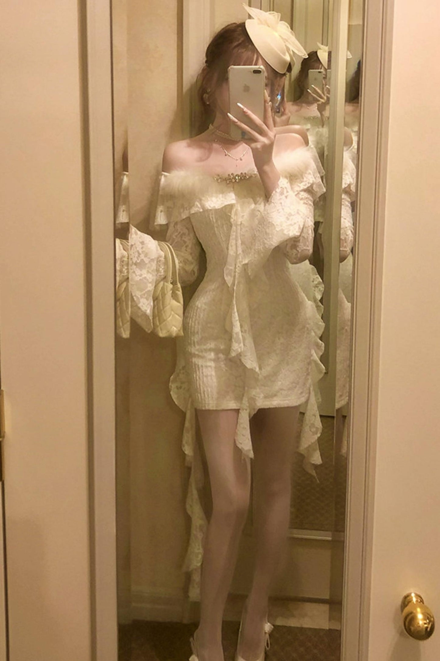 Retro Palace Lace Dress