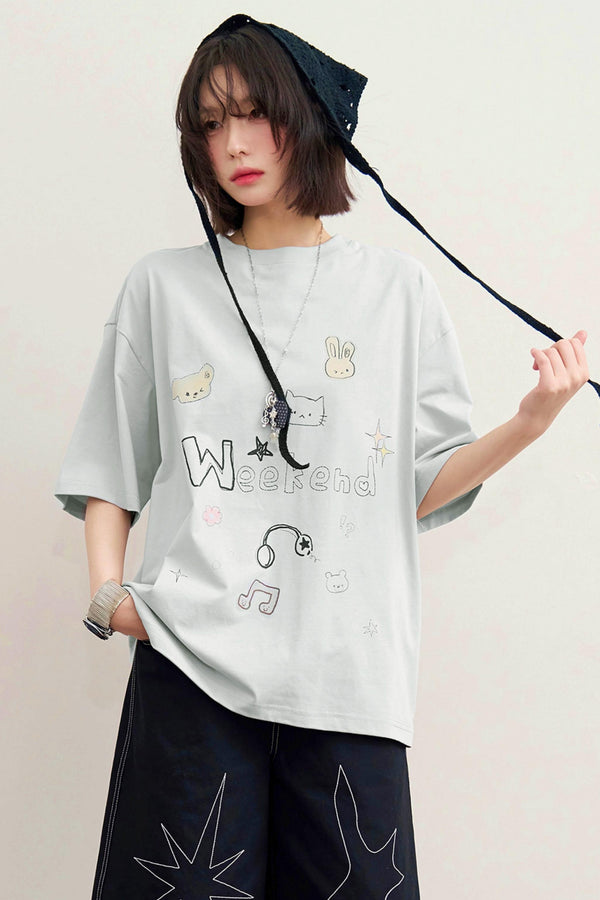 Cute Pet Paradise Loose Top