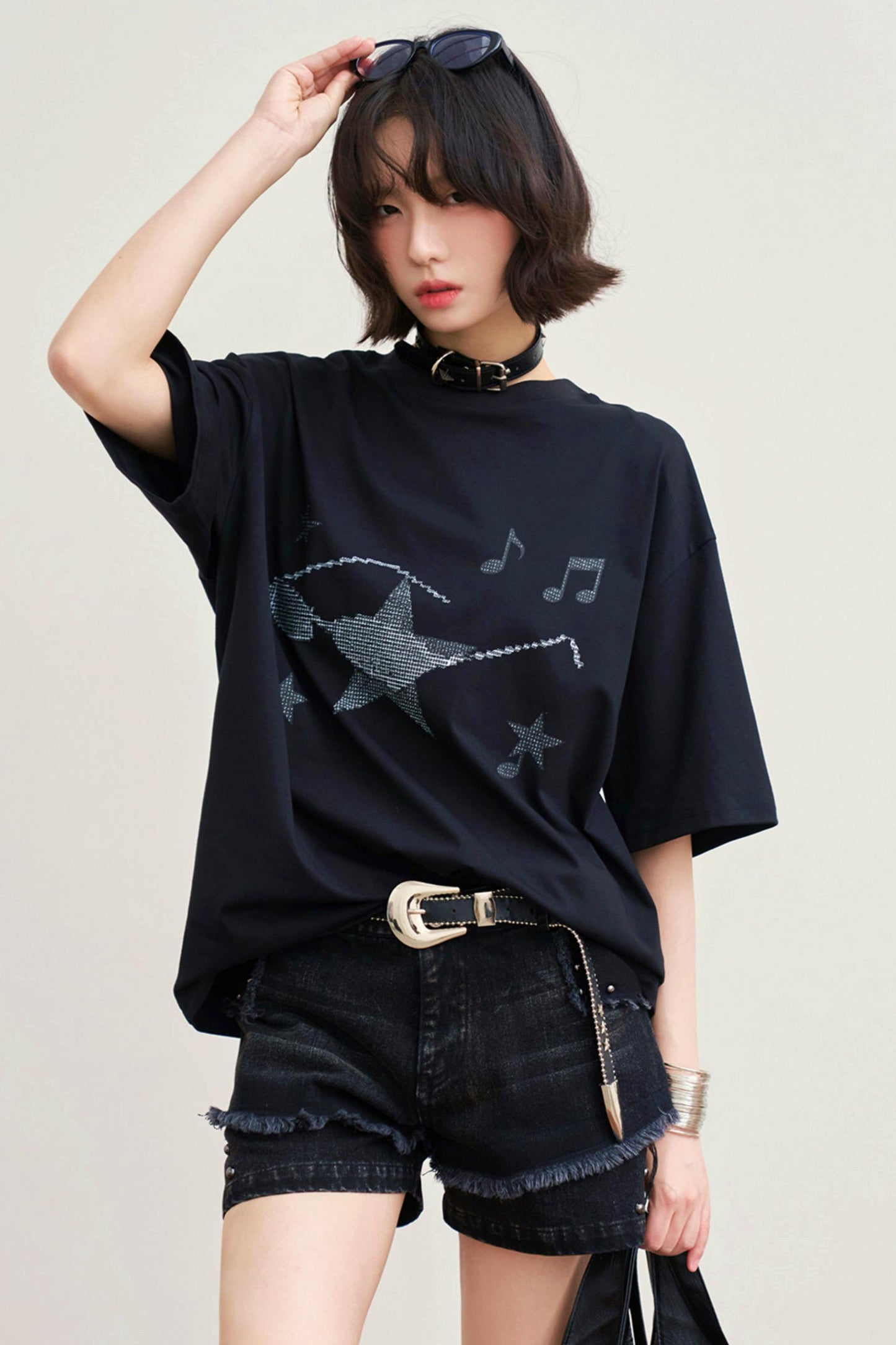 Gravity Museum Printed Top