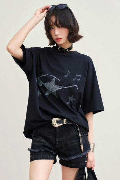 Gravity Museum Printed Top