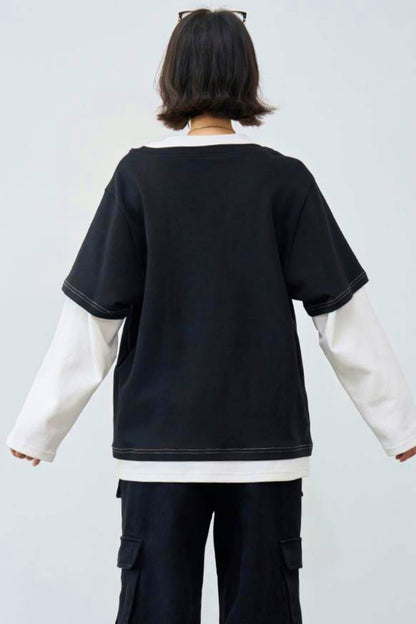 Gravity Patchwork Color Blocked Top