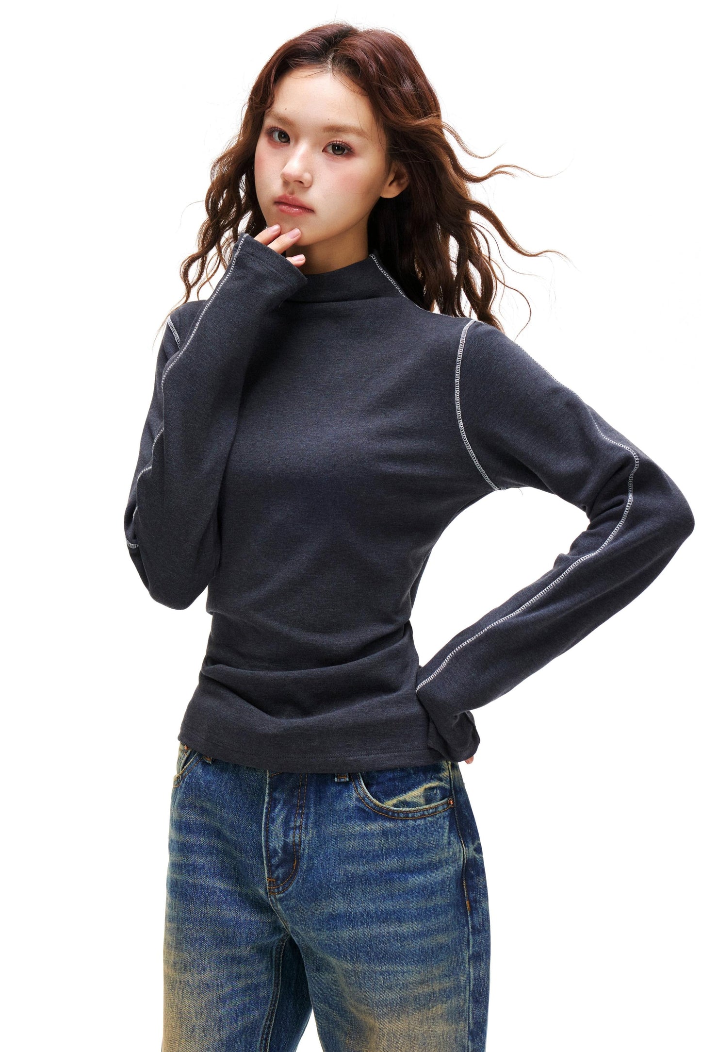 Moose cashmere slim sweater