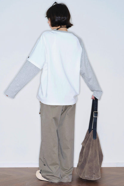 Gravity Cat Patchwork Top