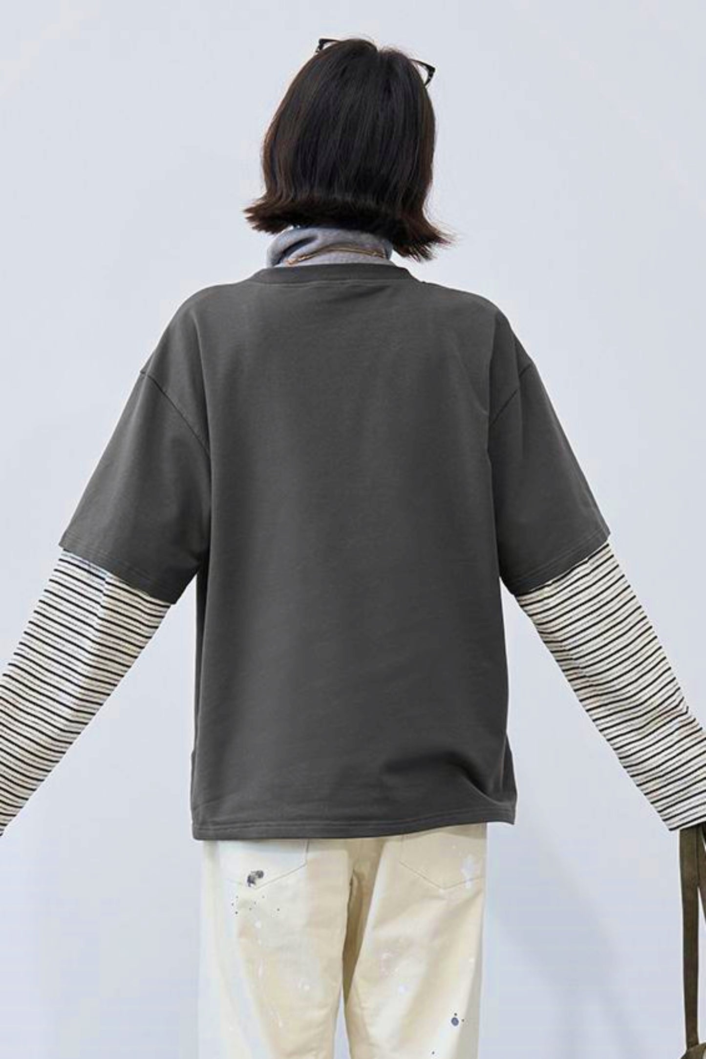 Gravity Patchwork Color-Blocked Top